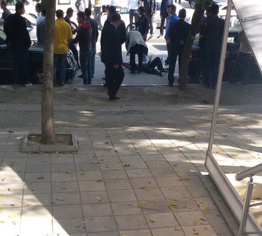 Bakıda avtomobil yaşlı kişini vurub qaçdı –FOTOLAR