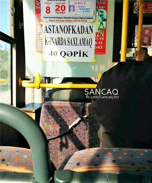 Bu avtobusda gedişhaqqı 40 qəpikdir - FOTO