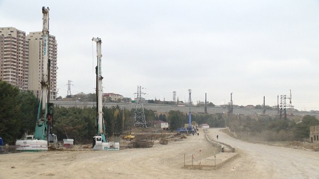 Bakıda yeni yol tikilir -  FOTOLAR 