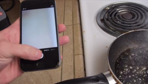 “iPhone 6”nı kola ilə bişirdi - VİDEO