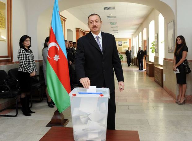 Azərbaycan prezidenti səs verdi