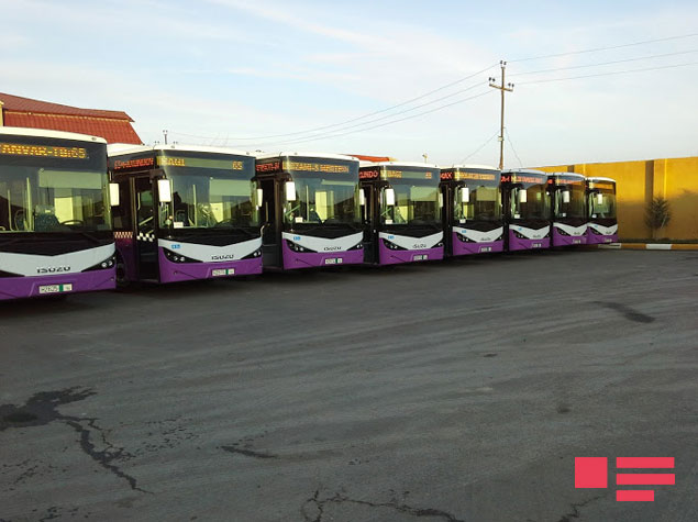 Yeni marşrut avtobuslar xəttə buraxıldı