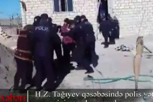 Sumqayıtda vətəndaşın evi uçuruldu, ailə üzvləri isə döyüldü - VIDEO