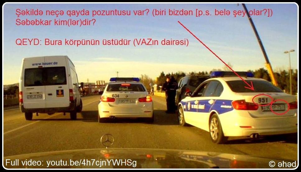 DYP əməkdaşının qayda pozuntusu –VIDEO