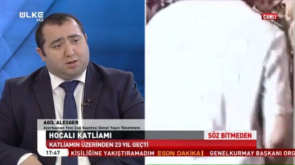 Azərbaycanlı jurnalist ‘Ülke TV’də Türkiyənin Xocalı Soyqırımını tanımasını istədi - VİDEO