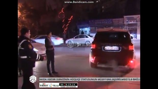 Bakıda 150 minlik maşını sərxoş sürən sürücü həbs olundu - VİDEO