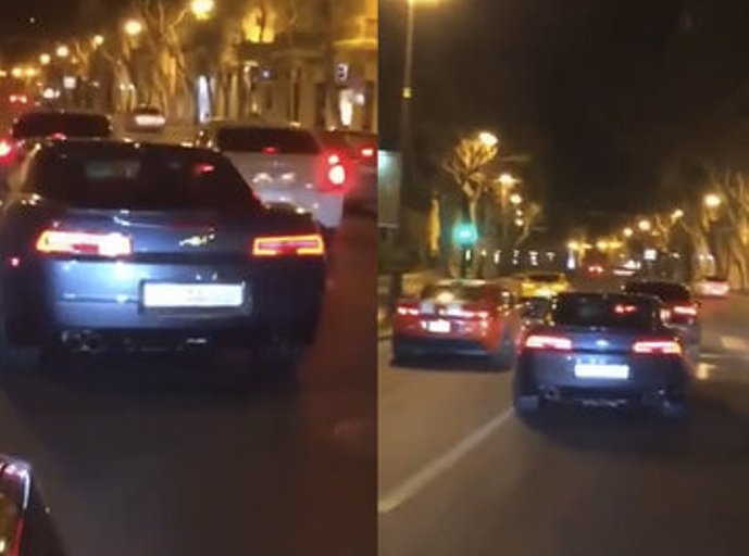 Bakının mərkəzində AA seriyalı avtoş - VIDEO