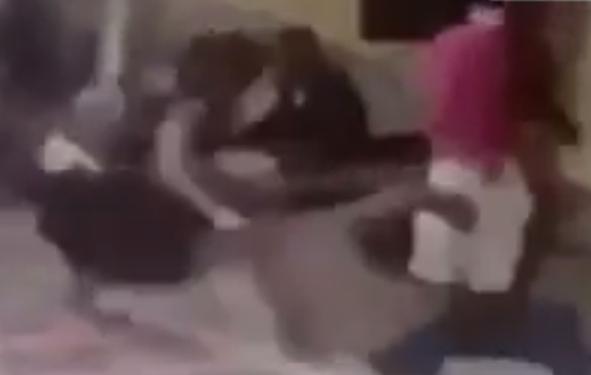 Toyda qız oğlanın başına oyun açdı - VİDEO