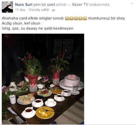 Xəzər TV işıqsız qaldı, Nura paylaşdı - FOTO