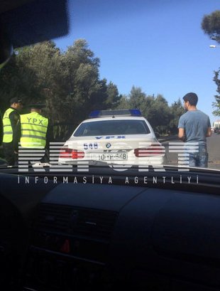 Bakıda yol polisi avtoxuliqanlıq edib qaçan sürücünü saxladı