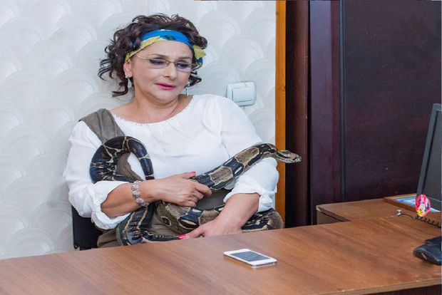 Azərbaycanda ilanla fala baxan ekstrasens axtarışa verildi - FOTO