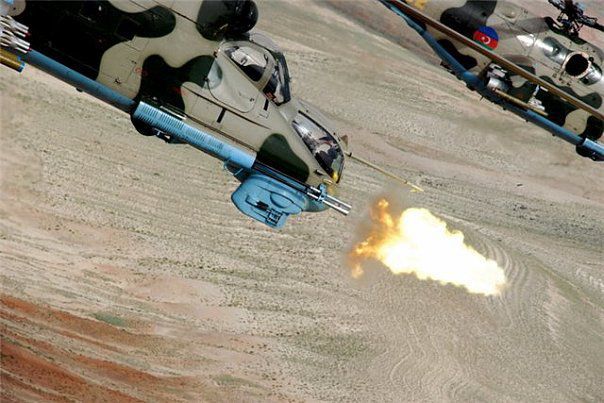 Azərbaycanın döyüş helikopterləri cəbhə xəttində