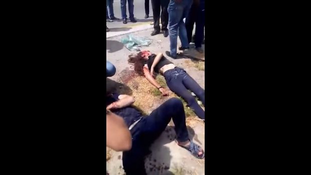 Sumqayıtda baş vermiş ölümcül qəzanın görüntüləri  – VİDEO (18+)