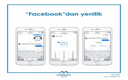 "Facebook messenger"lə pul köçürmələri mümkün olacaq