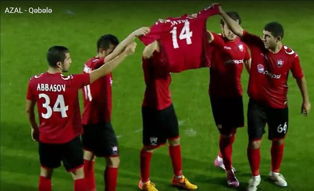 “Qəbələ” futbolçuları Cavid Hüseynova belə dəstək oldular -VİDEO