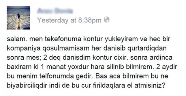 Mobil operatorlar əlavə konturumuzu niyə kəsir ? -  Xəbərdarlıq + FOTO 