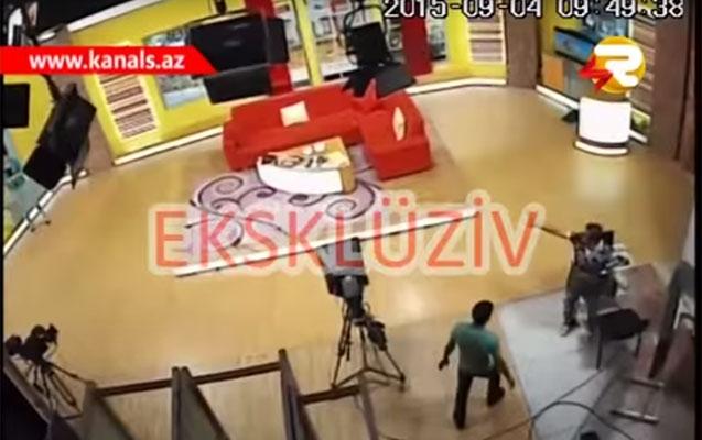 Şəkidəki zəlzələ canlı efirdə belə hiss olundu – VİDEO 