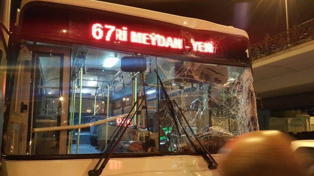 Bakıda daha bir avtobus qəzası: yaralılar var