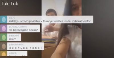Azərbaycanlı qız dərs vaxtı "Periscope"da nə oyundan çıxır? VİDEO