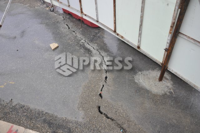 Avtovağzalın ikinci mərtəbəsi də çatladı