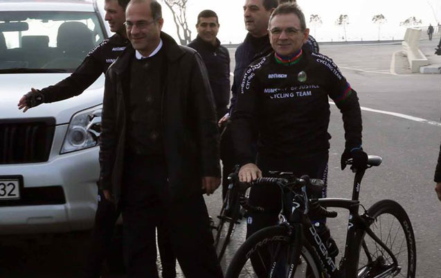 MTN general-leytenantı Mədət Quliyev veloyürüşdə - FOTOLAR