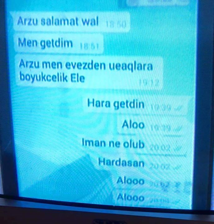 İtkin düşən neftçinin son mesajı - “Arzu, mən getdim, salamat qal”