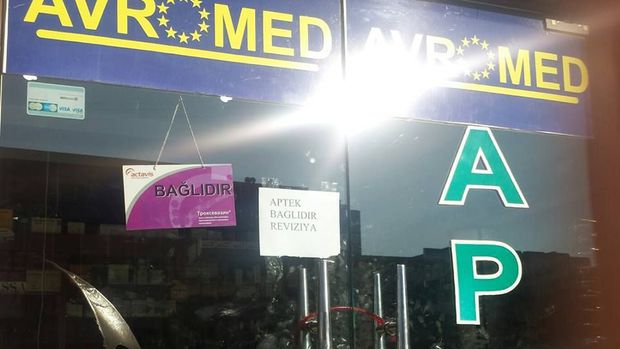 Bakıda apteklər də bağlandı-  FOTO