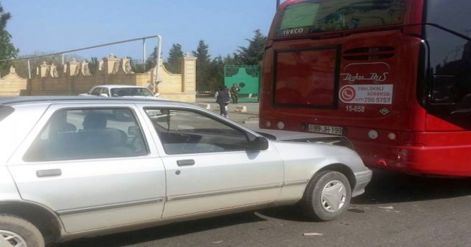 Opel Bakubus-un avtobusuna çırpıldı