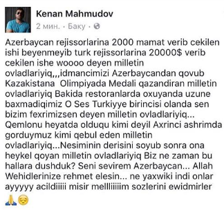 Kənan M.M əsəbiləşdi: 