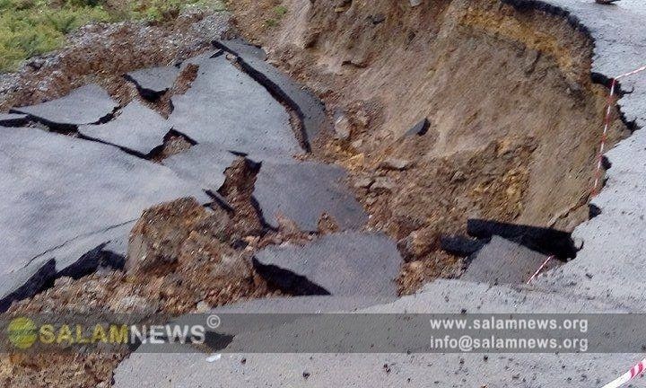 Azərbaycanda yeni istifadəyə verilən, milyonlar xərclənən yol belə çökdü - FOTOLAR