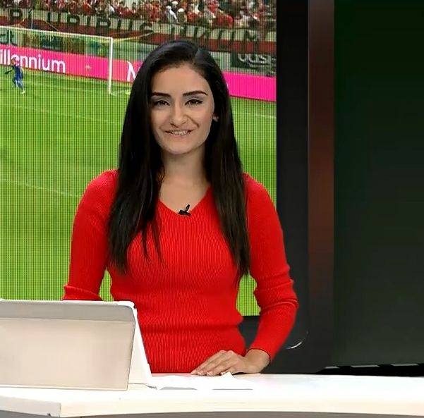 Azərbaycanlı futbolçunun sözləri xanım teleaparıcını təəcübləndirdi - FOTO