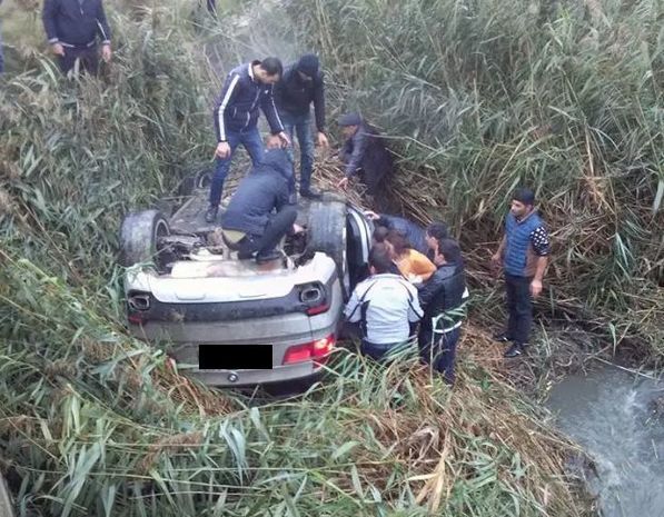 Bakı-Qazax yolunda xanım “BMW X5”-i aşırdı – VİDEO 