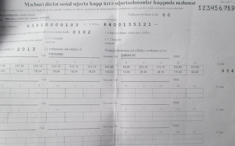 Təhsildə növbəti biabırçılıq: Direktor məktəbdə işləməyən oğlu və gəlininin adına pul yazdırıb - FOTOLAR