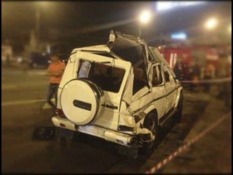 Bakıda polis rəisinin oğlu qəza törətdi: ABŞ səfirliyinin maşınına çırpıldı  