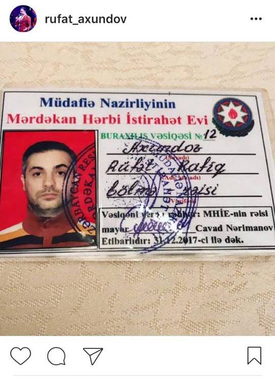 Müğənni Rüfət Axundova vəzifə verdilər: bölmə rəisi oldu