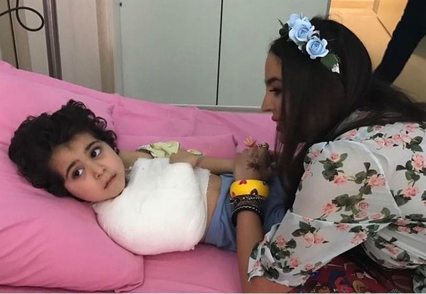 Leyla Əliyeva Uşaq klinikasında – FOTO