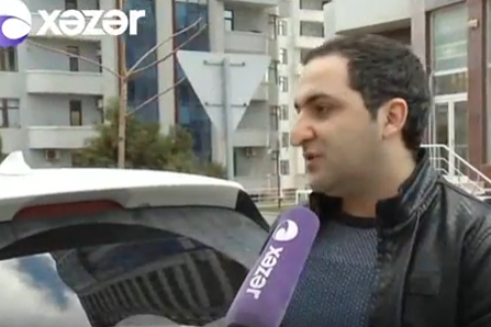 Bakıda DYP evakuatoru vətəndaşın avtomobilini bu günə saldı - VİDEO