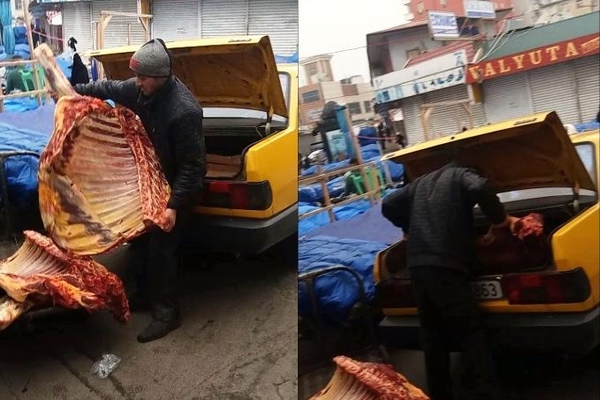 “8-ci kilometr” bazarında murdar ət satışı ilə bağlı ŞOK VİDEO - FOTOLAR