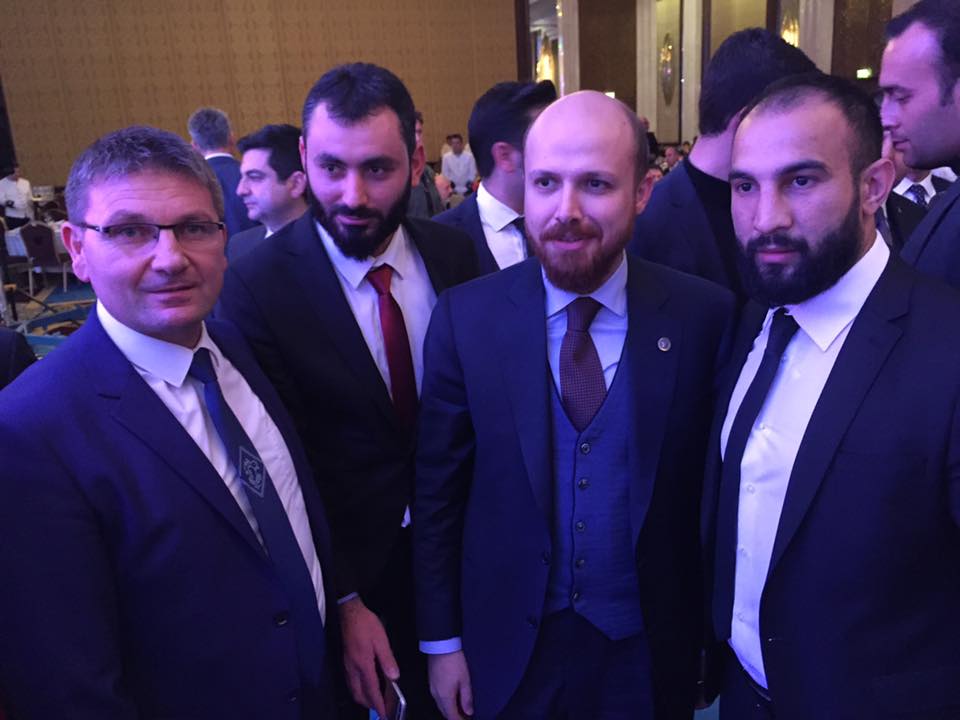 Türkiyədə yaşayan idmançı Eldar Əlizadə prezident oğlu ilə görüşdü - Foto