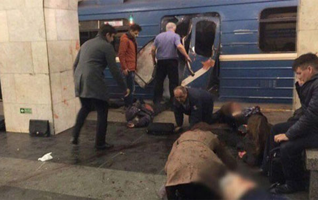 Rusiyada terrorçu metronu belə partlatdı - VİDEO 