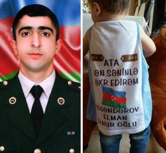 "Ata, səninlə fəxr edirəm" - Şəhid oğlunun ürək dağlayan - Fotosu