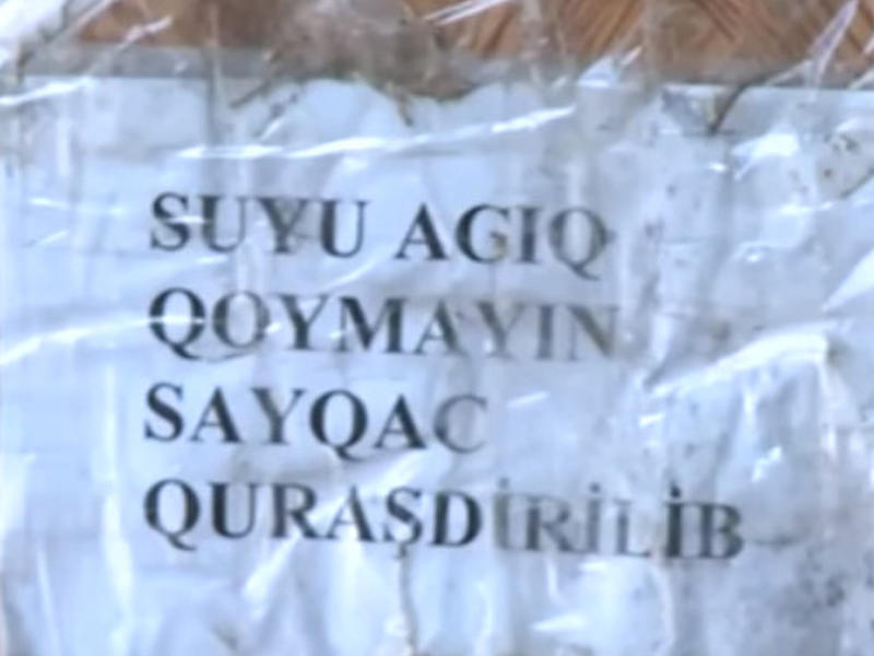 Mingəçevirdə şəhid bulaqlarına sayğac qoydular - NARAZILIQ - FOTO