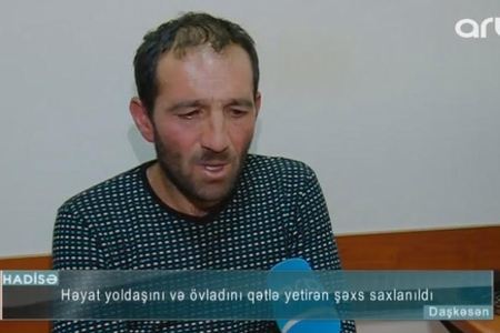 6 dəfə evli olan kişi arvadını və körpəsini öldürüb ağladı: "Arağa görə oldu"