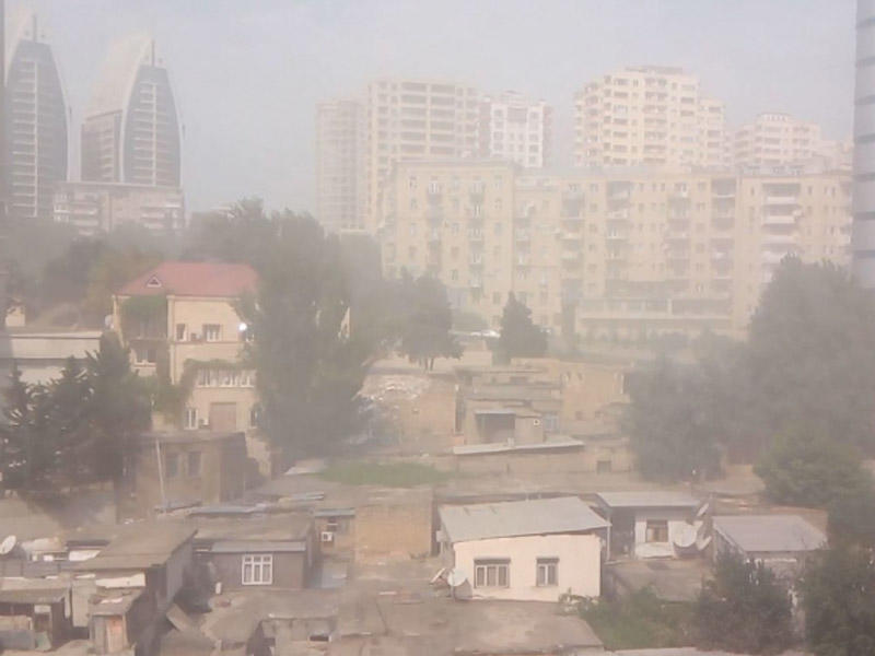 Bakıda toz dumanının səbəbi bilindi - Təhlükəli toz bir az da artacaq