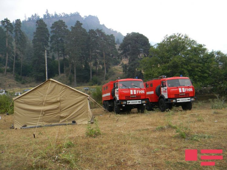 FHN Gürcüstanda yanğınla bağlı düşərgə yaradıb