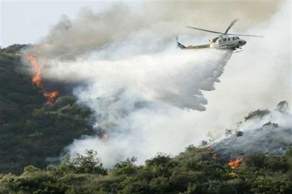 Oğuz və Qəbələdə güclü yanğın - Helikopter cəlb edildi