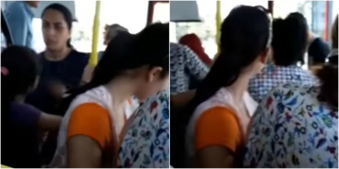 Bakıda avtobusda növbəti biabırçılıq: "Tula sənin ərindir" - VİDEO