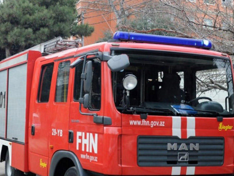 DİN: Yataqxanadakı yanğında 1 polis xəsarət alıb