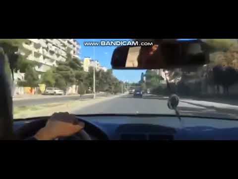 Bakıda qəza anı lentə alındı - VİDEO