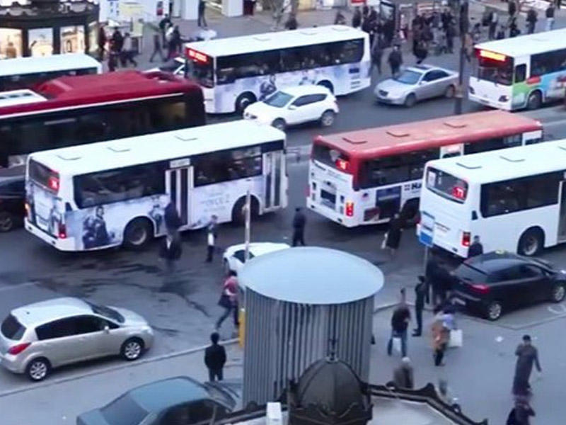 Bakıda daha bir avtobusun hərəkət trayektoriyası dəyişdi